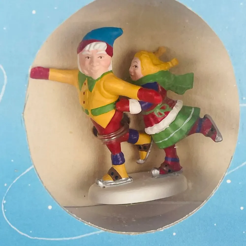 Department 56 Elves on Ice North Pole Series Set of 4 Figurines